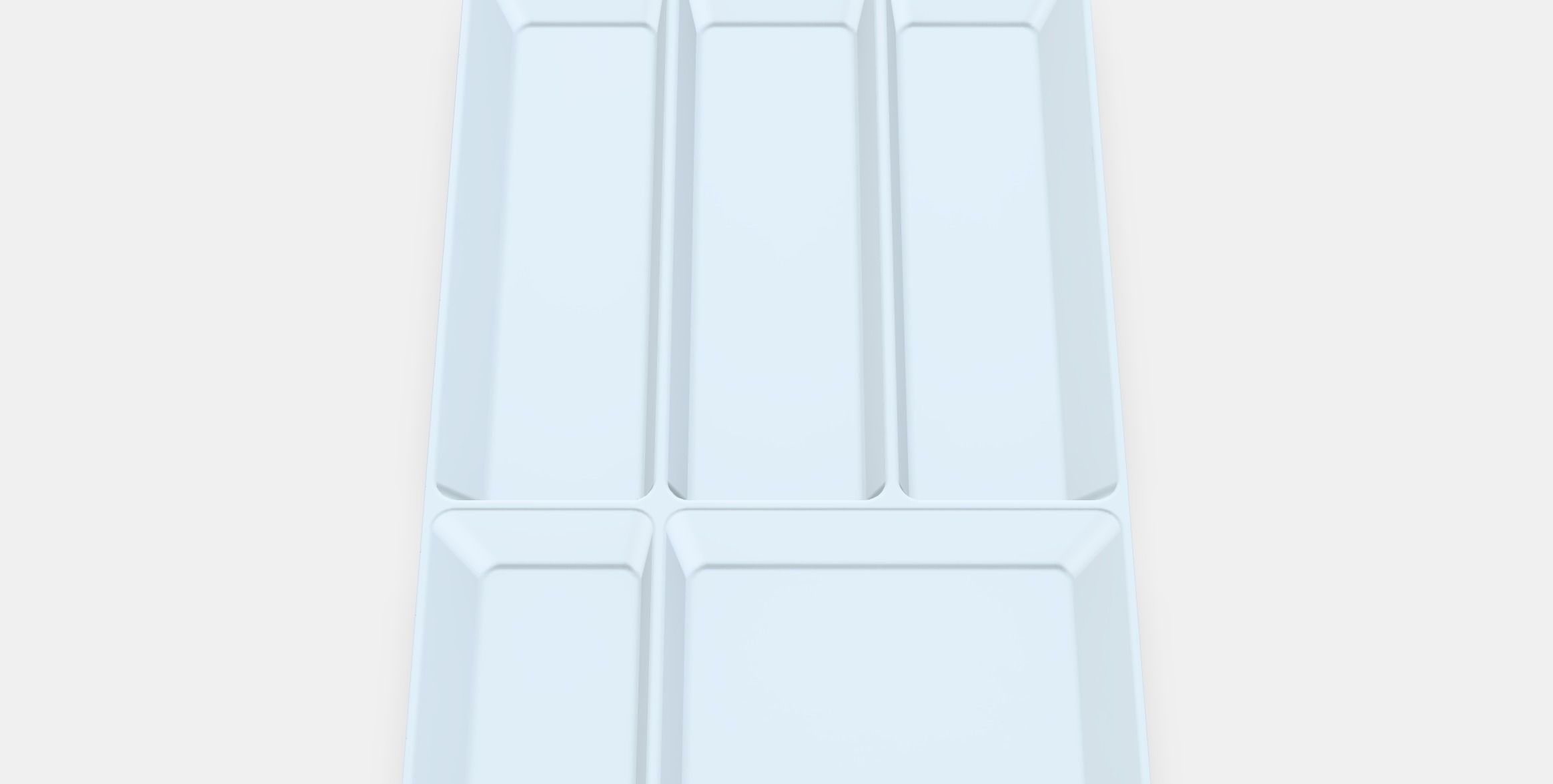 UPPDATERA Cutlery tray 1 Low-poly 3D model_4