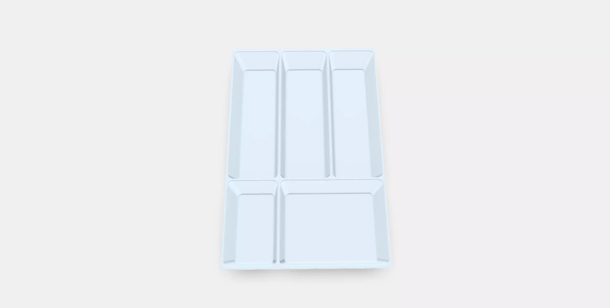 UPPDATERA Cutlery tray 1 Low-poly 3D model_0