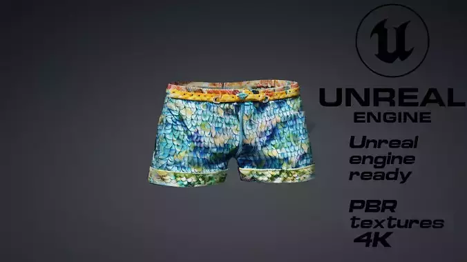 Summer Fashion Short PBR 4k