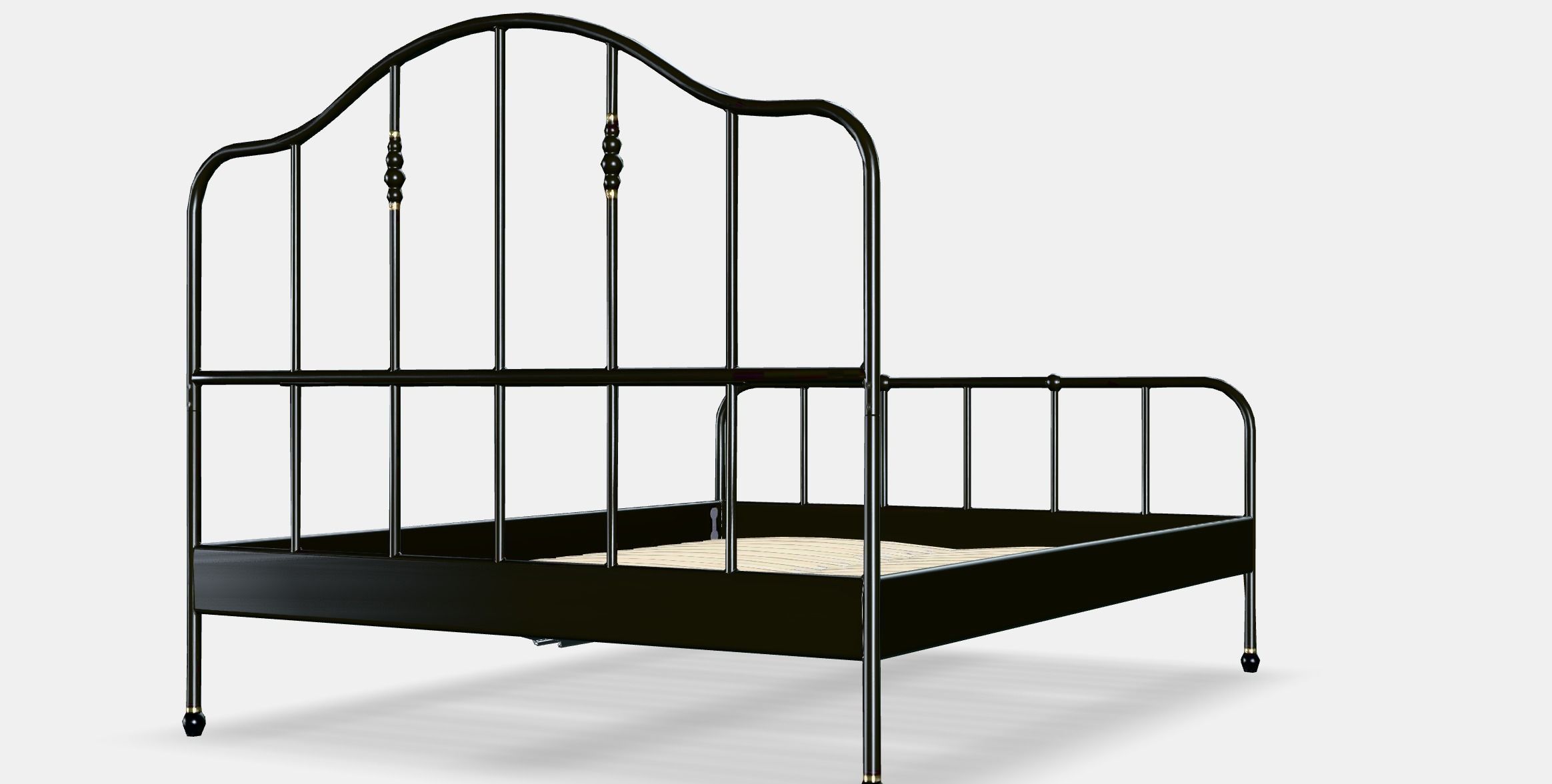 SAGSTUA Bed frame Low-poly 3D model_6