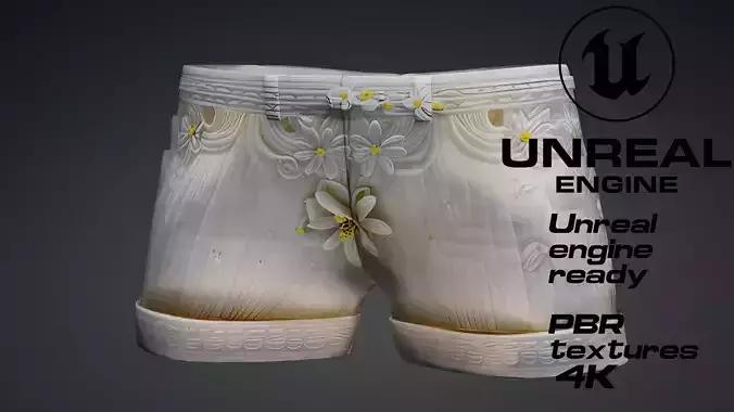 Floral Short PBR 4k