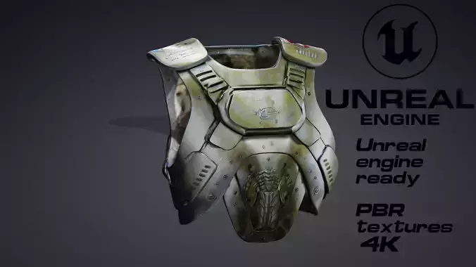 Scavenger armor fallout style PBR 4k