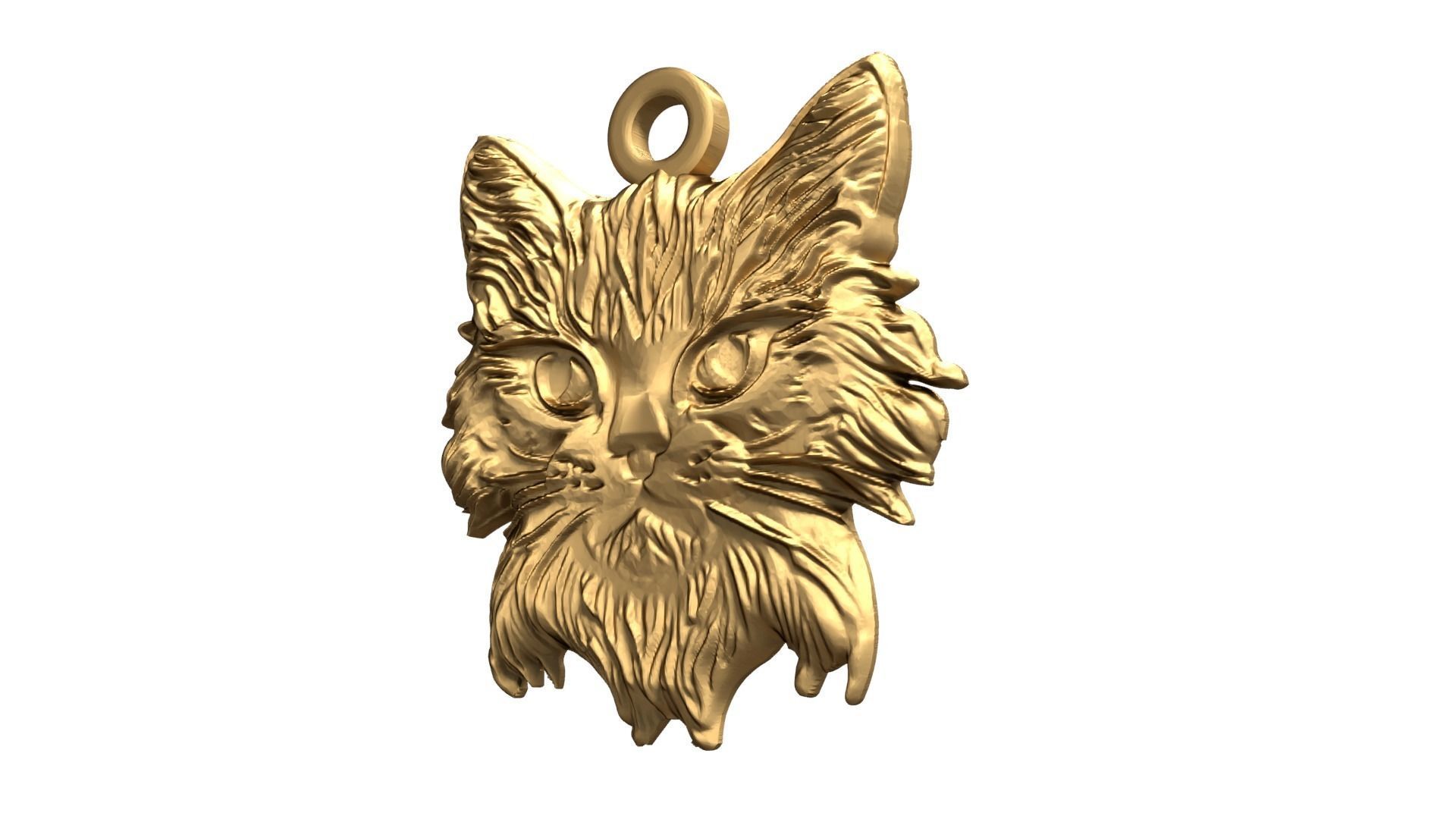 Cat pendant-03 3D print model_2
