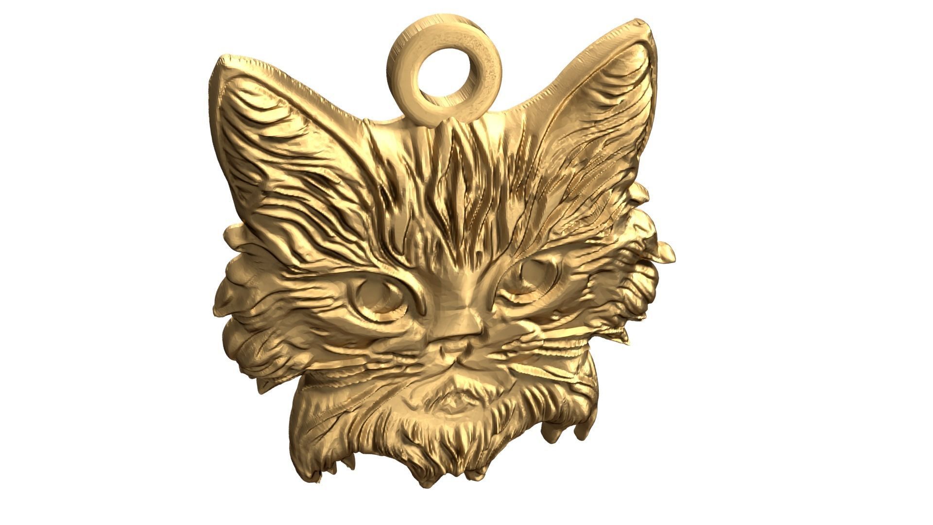 Cat pendant-03 3D print model_5