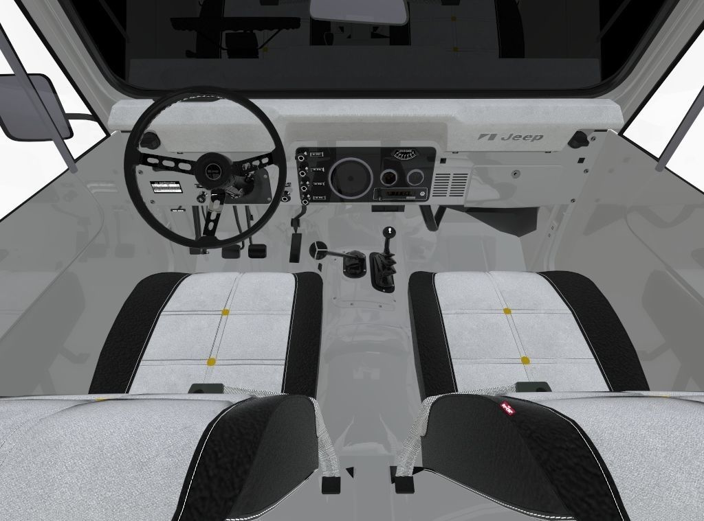 Jeep CJ7 1982 3D model_7