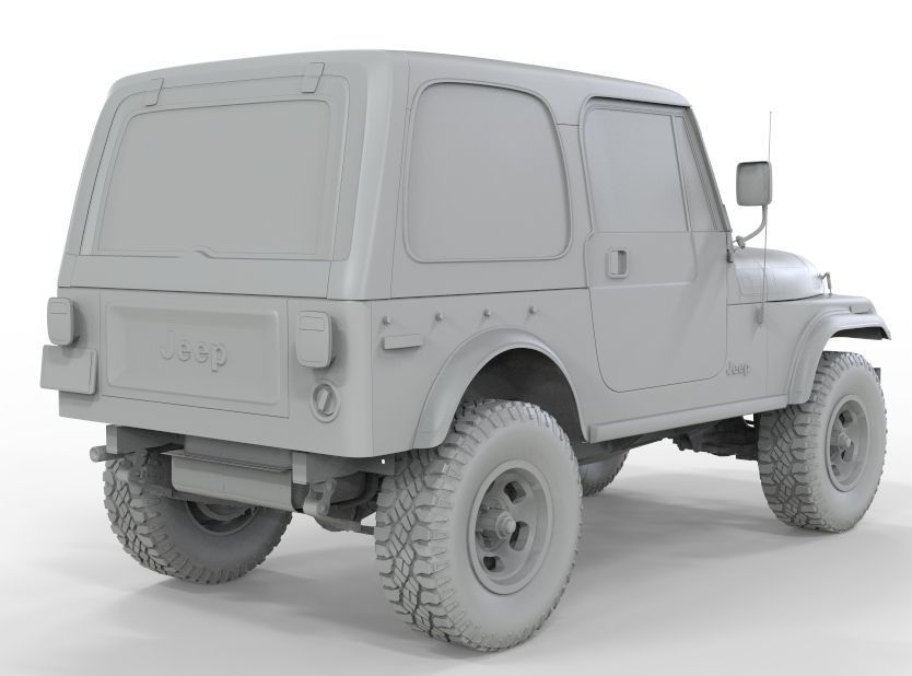 Jeep CJ7 1982 3D model_18