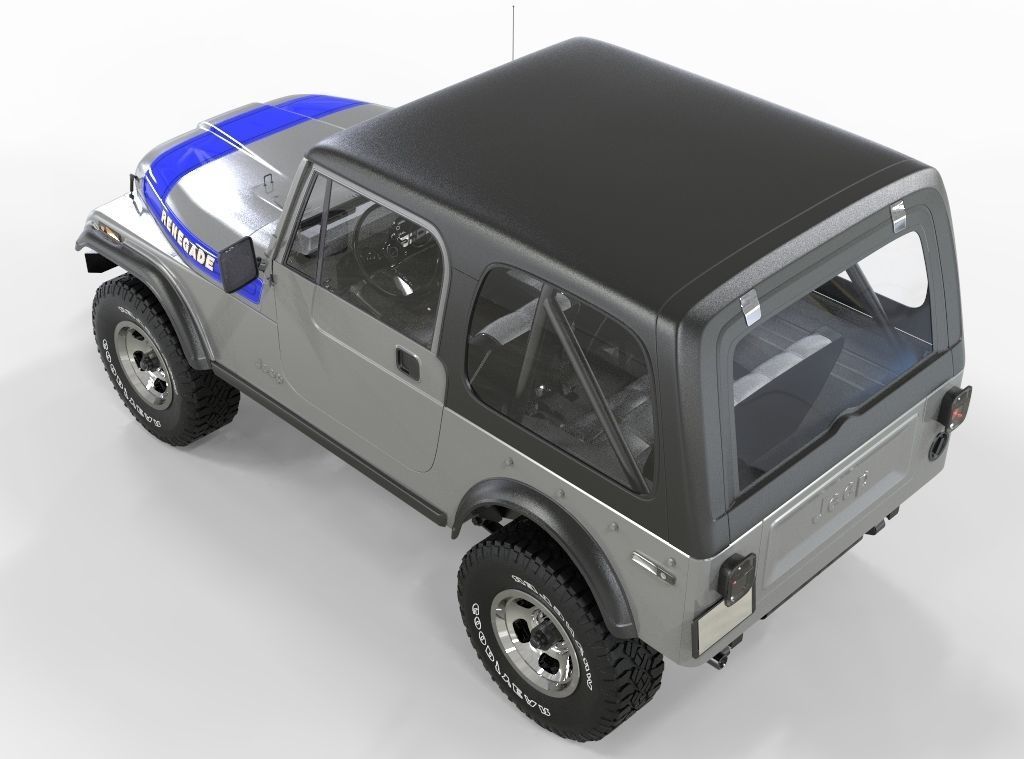 Jeep CJ7 1982 3D model_5