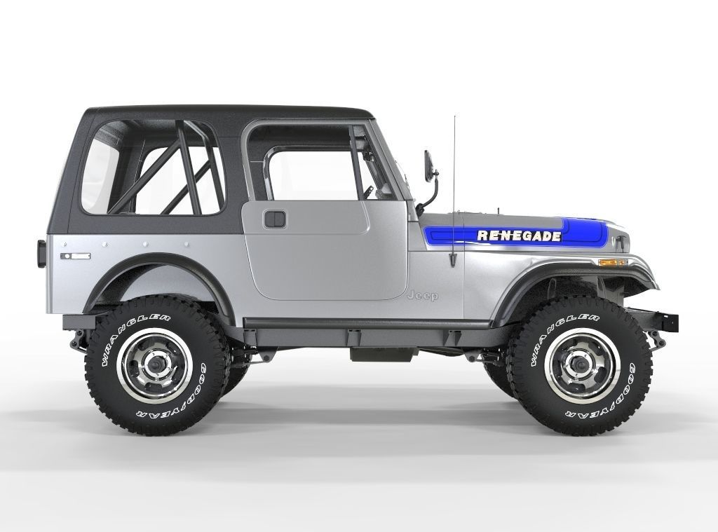 Jeep CJ7 1982 3D model_2