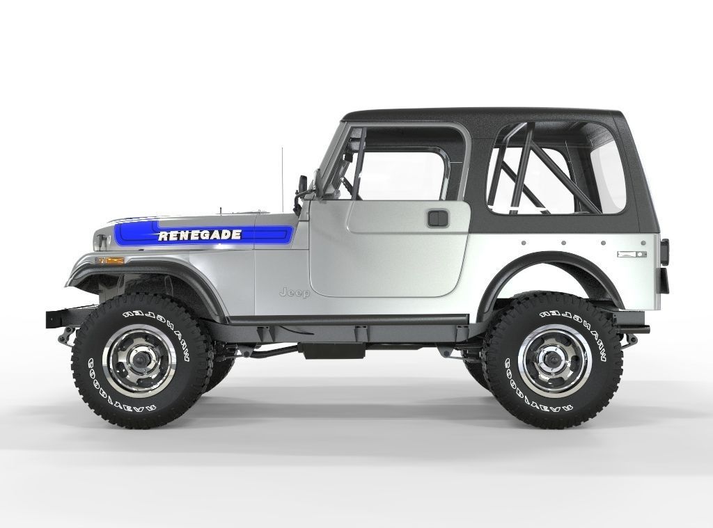 Jeep CJ7 1982 3D model_1