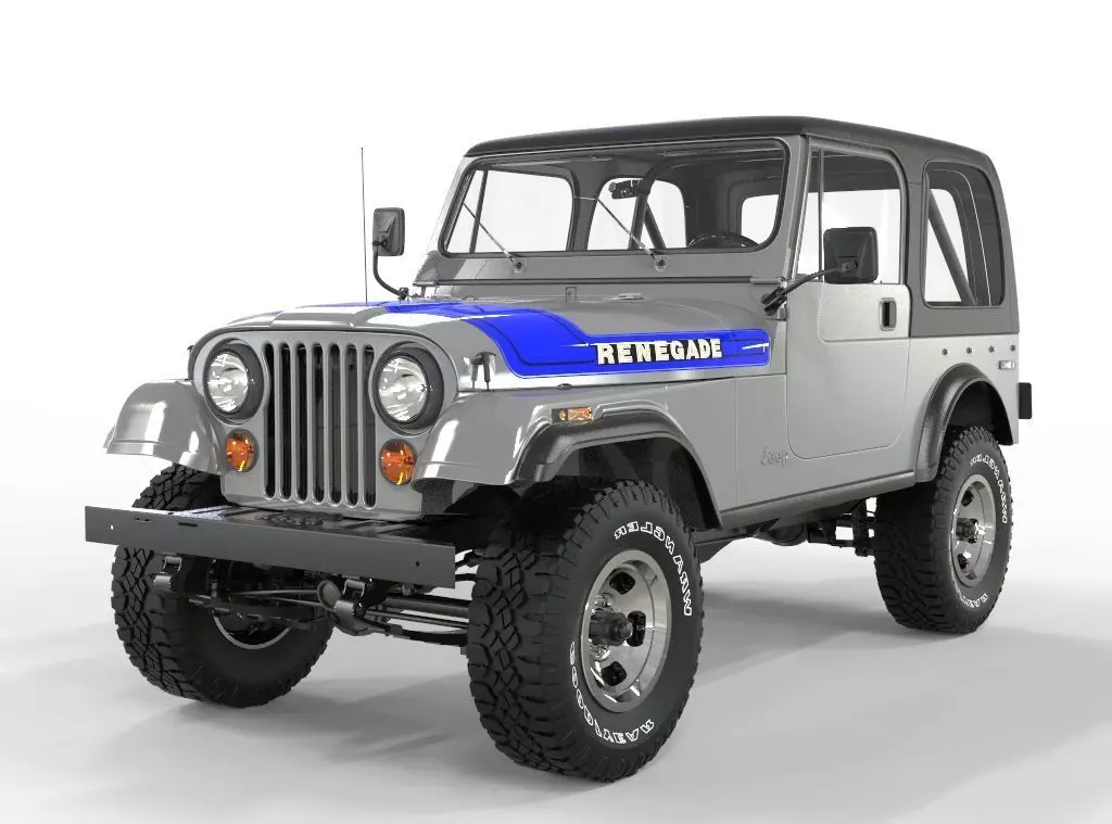 Jeep CJ7 1982 3D model_0