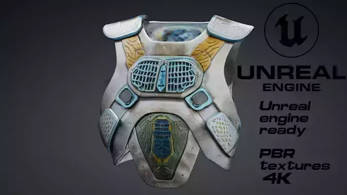 Scavenger armor fallout style PBR 4k