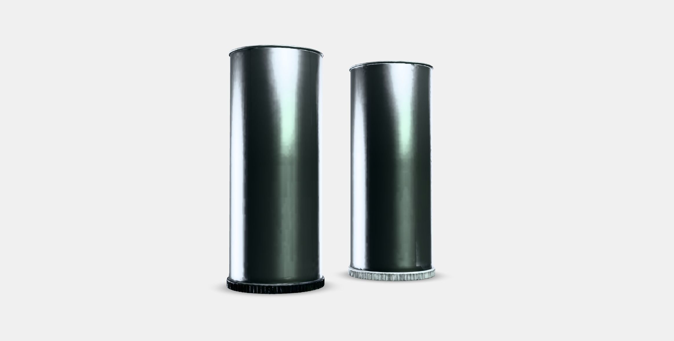 PLATS Saltpepper shaker set of 2 Low-poly 3D model_3