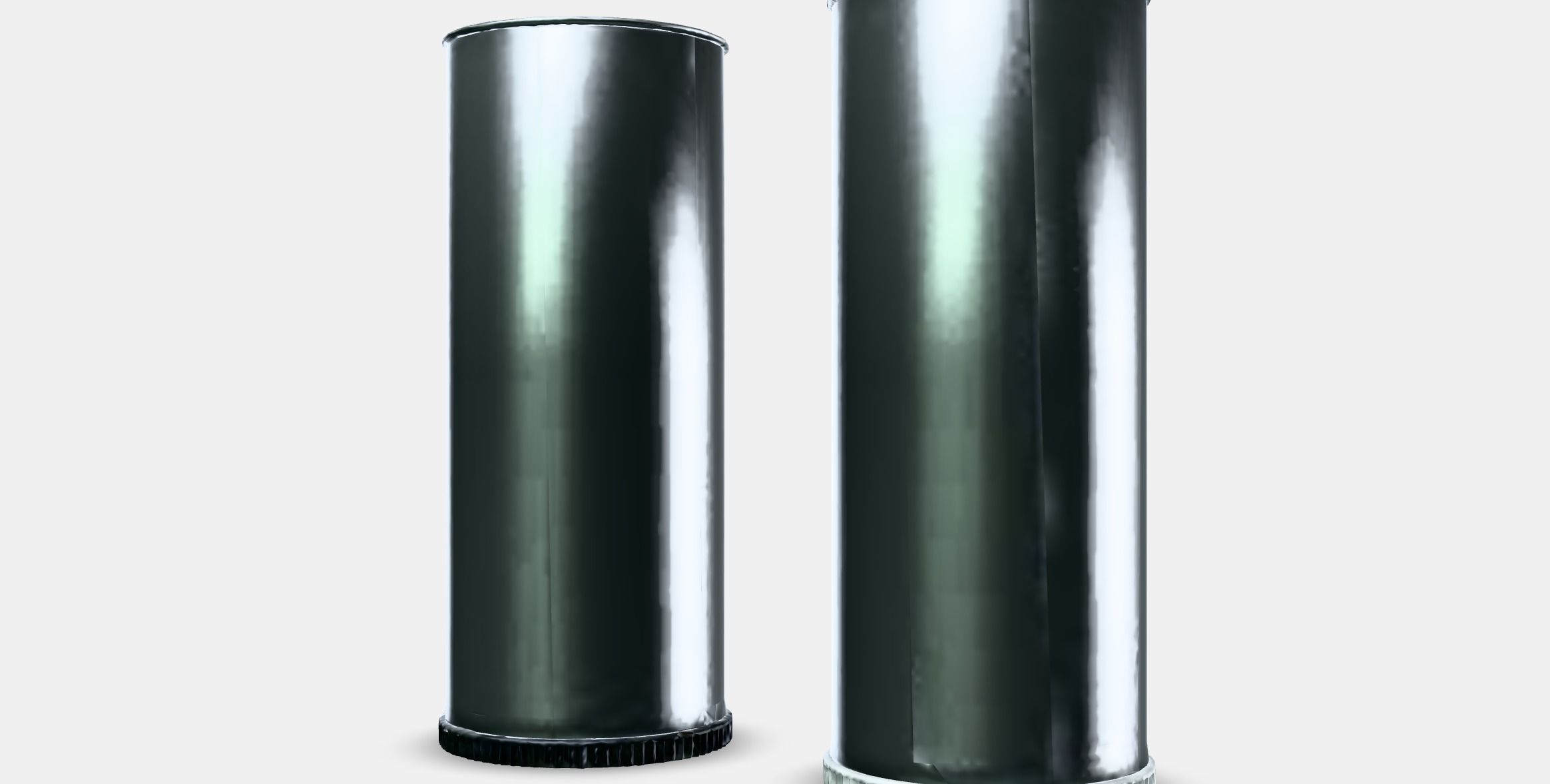 PLATS Saltpepper shaker set of 2 Low-poly 3D model_13