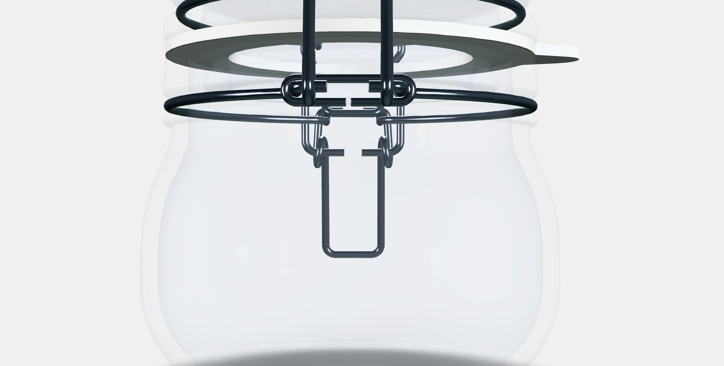 KORKEN Jar with lid 2 Low-poly 3D model_15