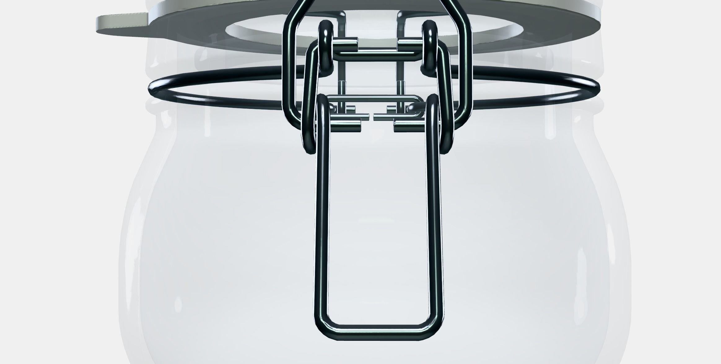 KORKEN Jar with lid 2 Low-poly 3D model_11