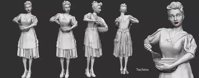 Lucille Ball 3d print 3D print model