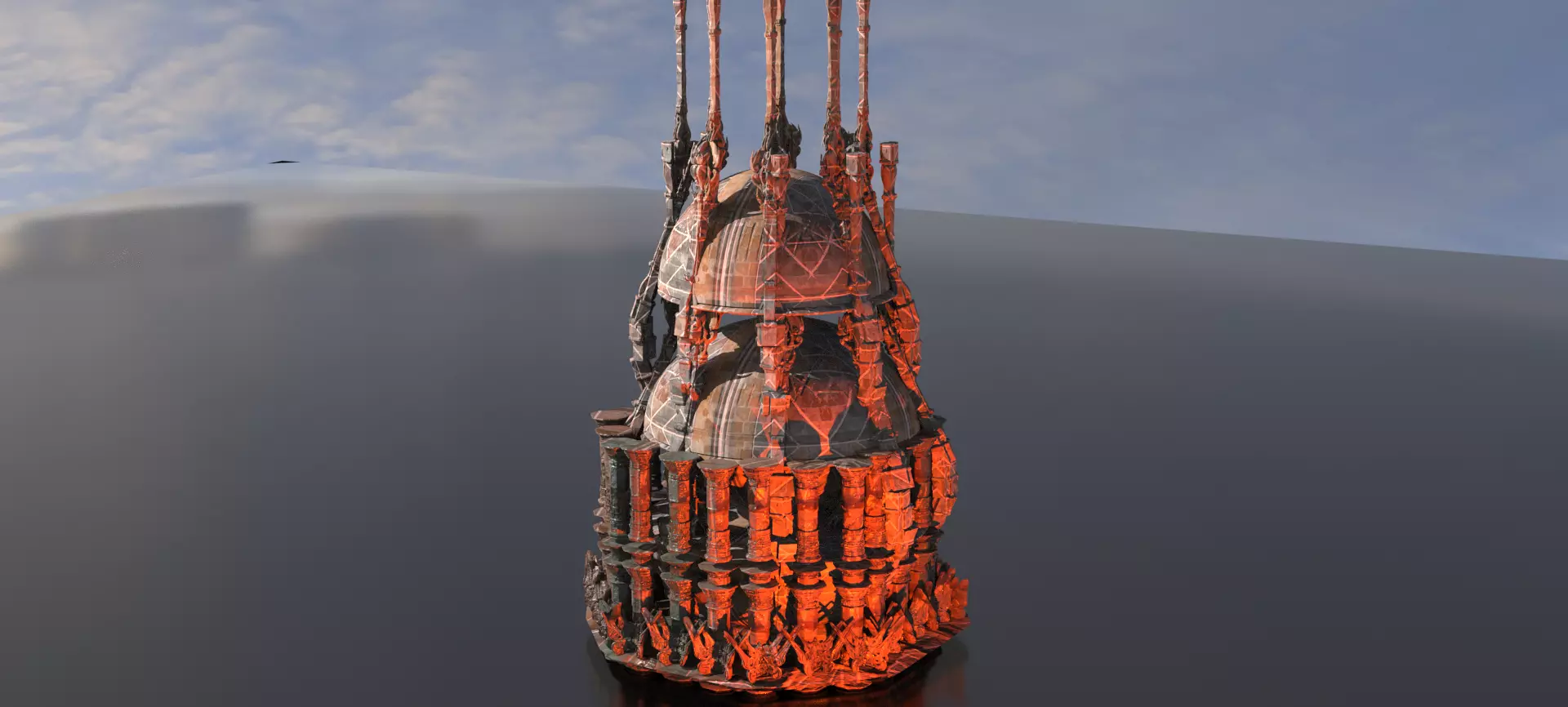 Kali Blood Stone tower  3D model_0