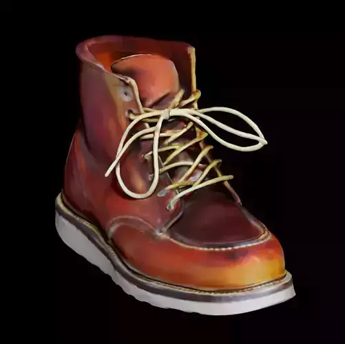 Red Wing Boots 3D Scan Model 3D print model
