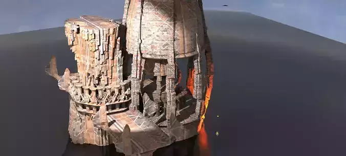 Ancient Kali Shiva Stone Ruins