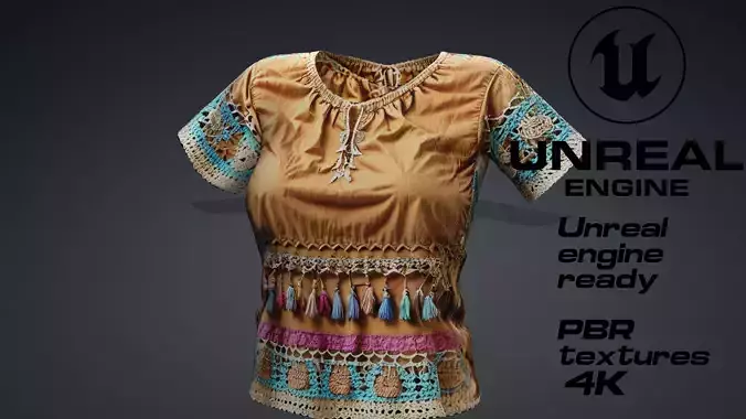 Boho top PBR 4k 