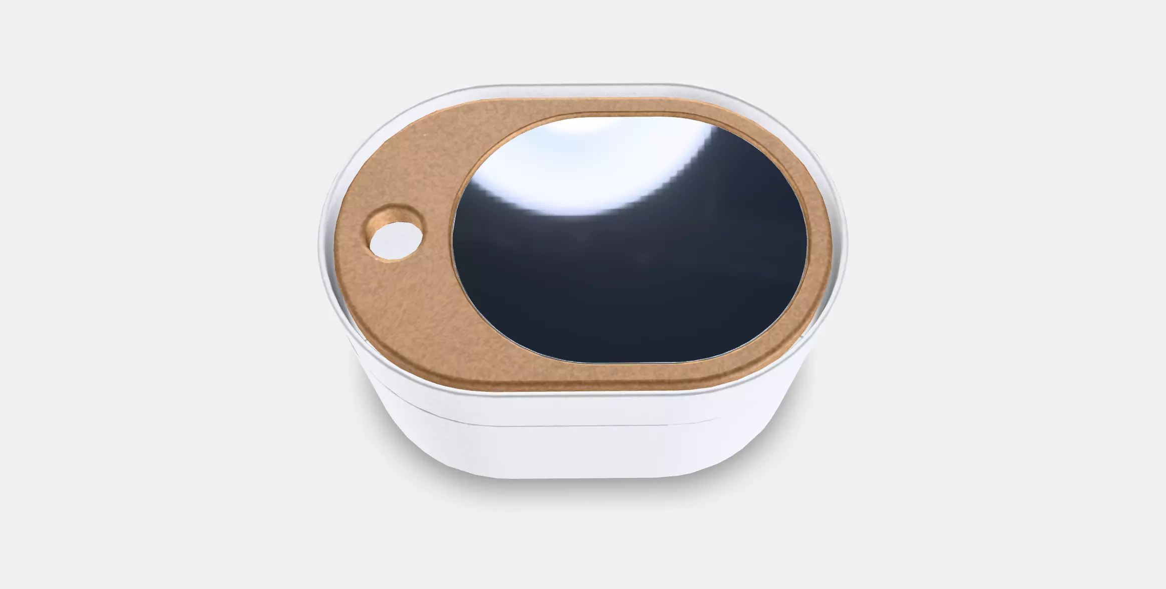 SAXBORGA Storage box with mirror lid Low-poly 3D model