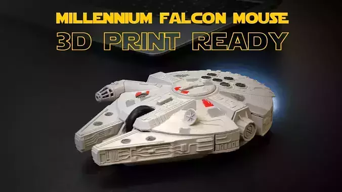 Millennium Falcon Mouse 3D print model