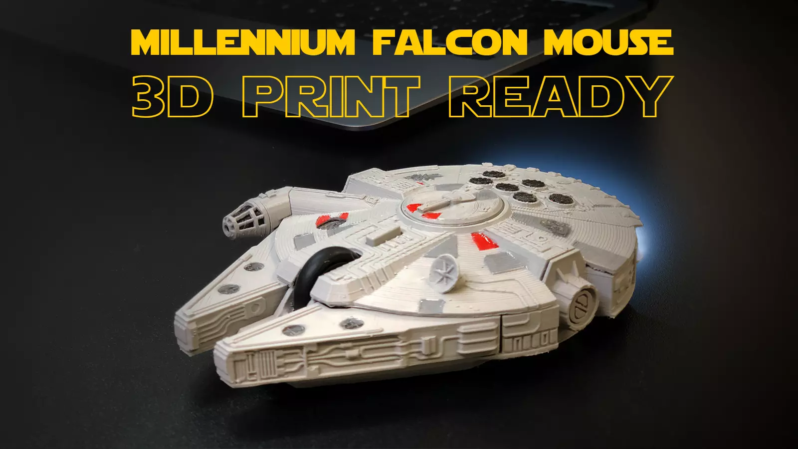 Millennium Falcon Mouse 3D print model_0
