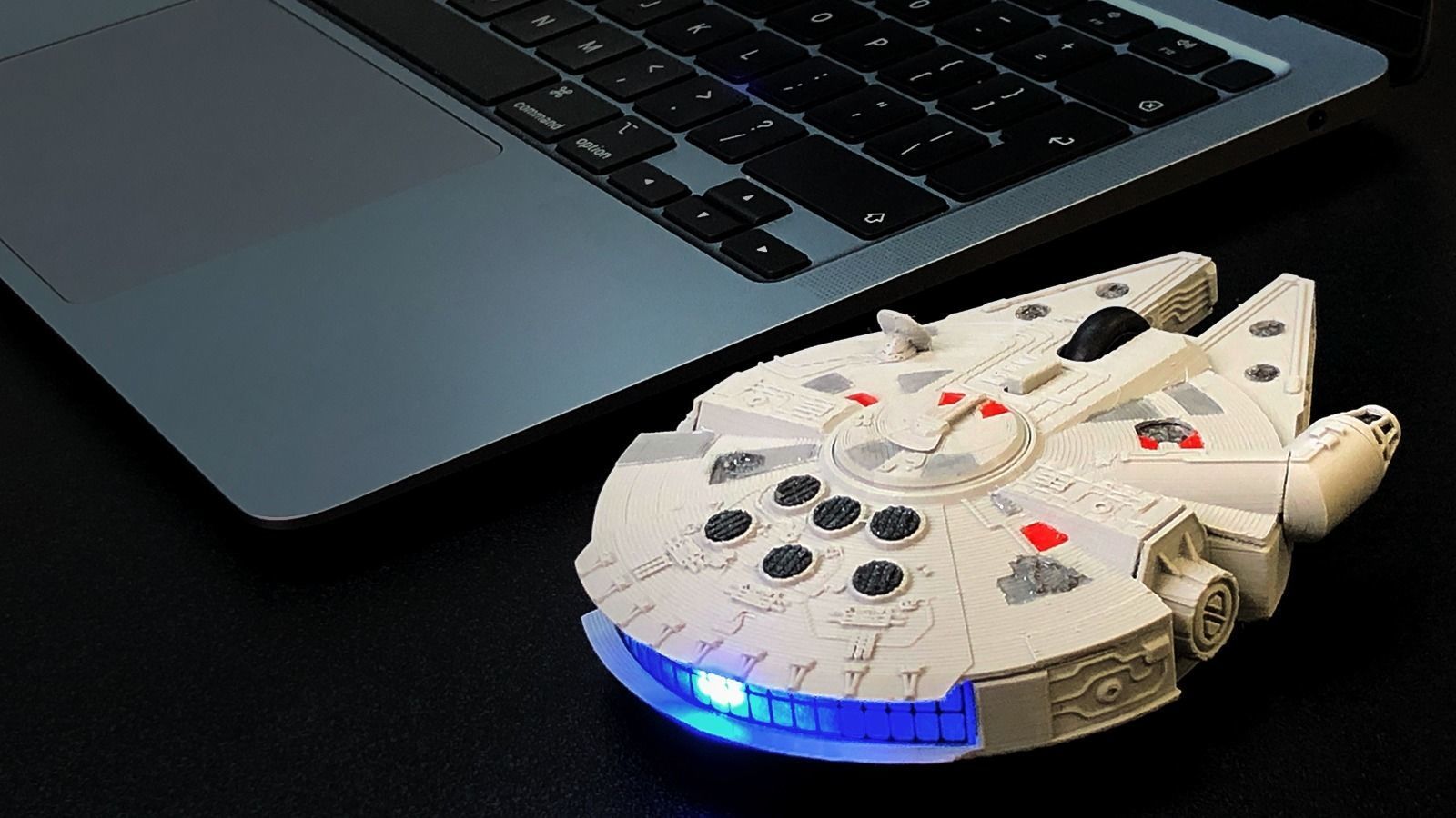 Millennium Falcon Mouse 3D print model_2