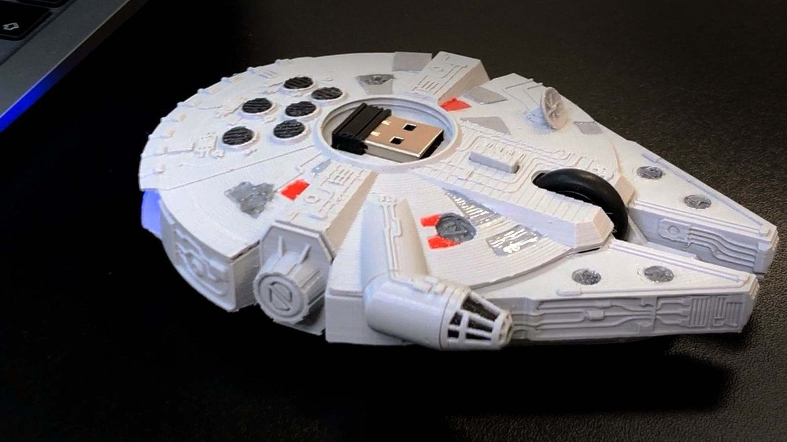 Millennium Falcon Mouse 3D print model_4