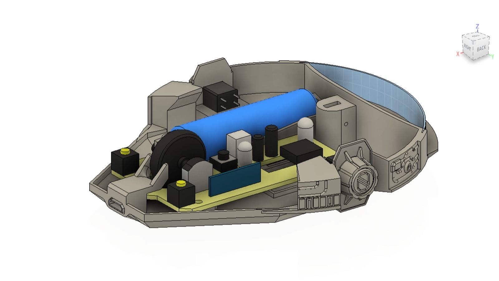 Millennium Falcon Mouse 3D print model_12