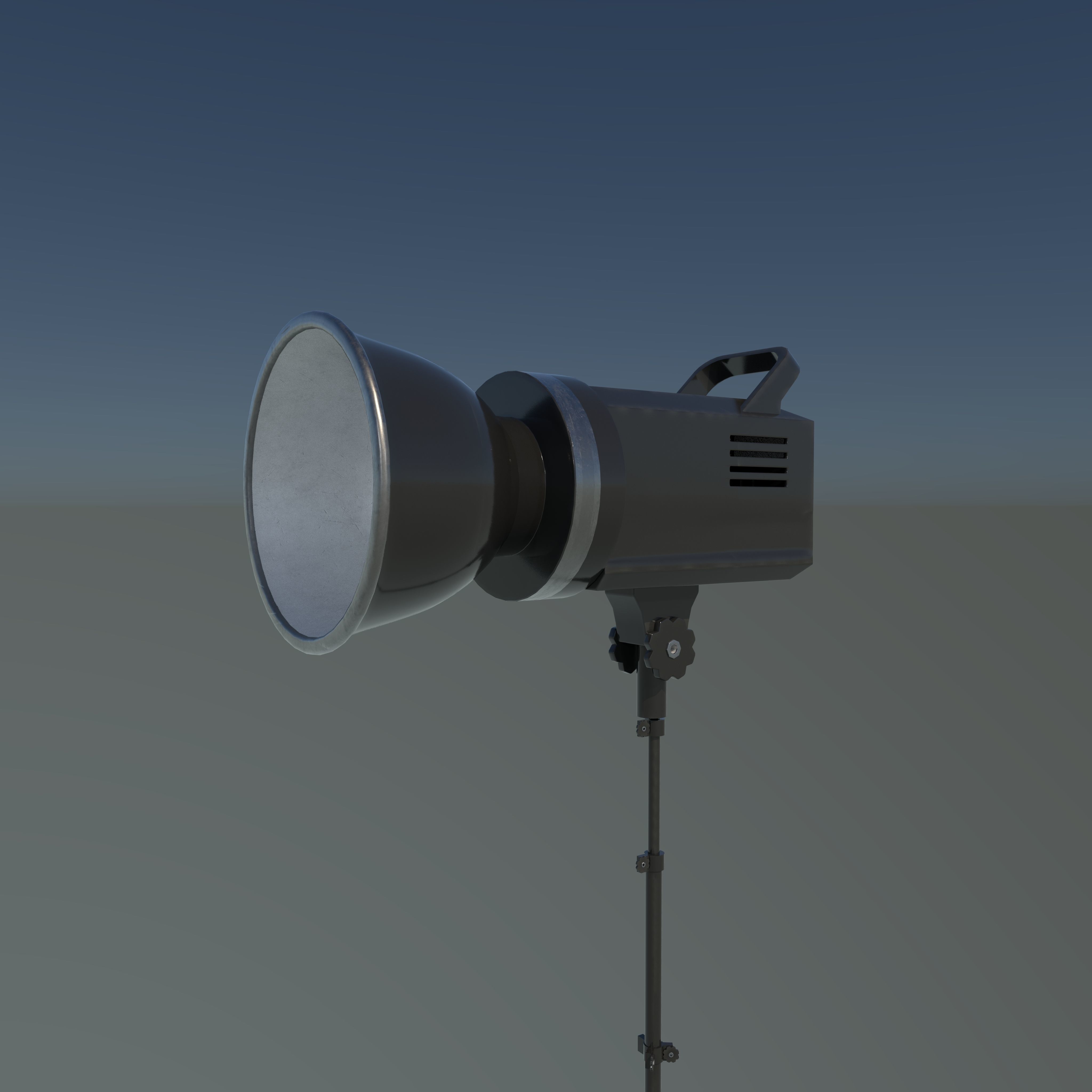 stage spotlight 3D model_11