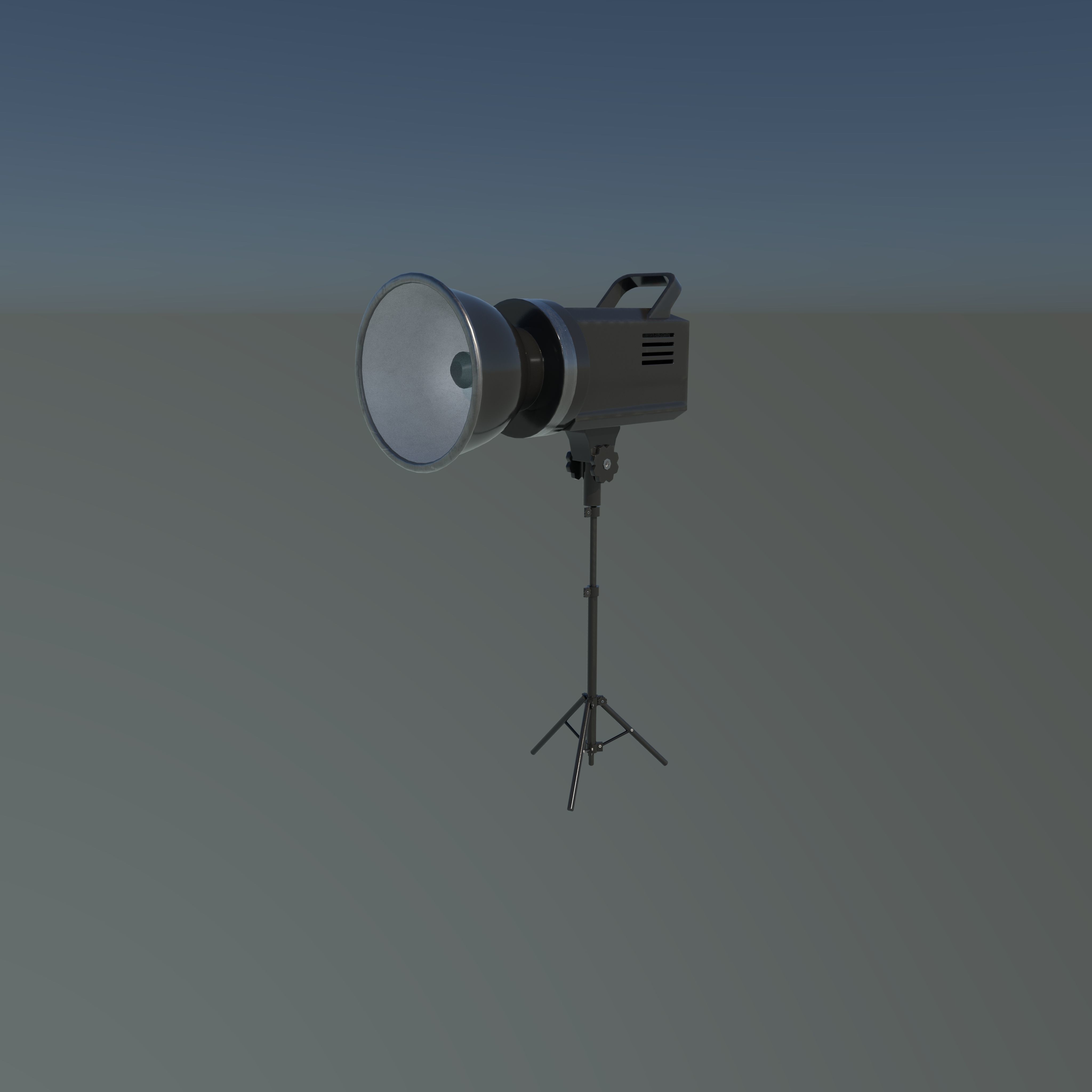 stage spotlight 3D model_8