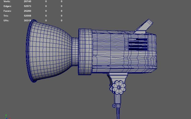 stage spotlight 3D model_15