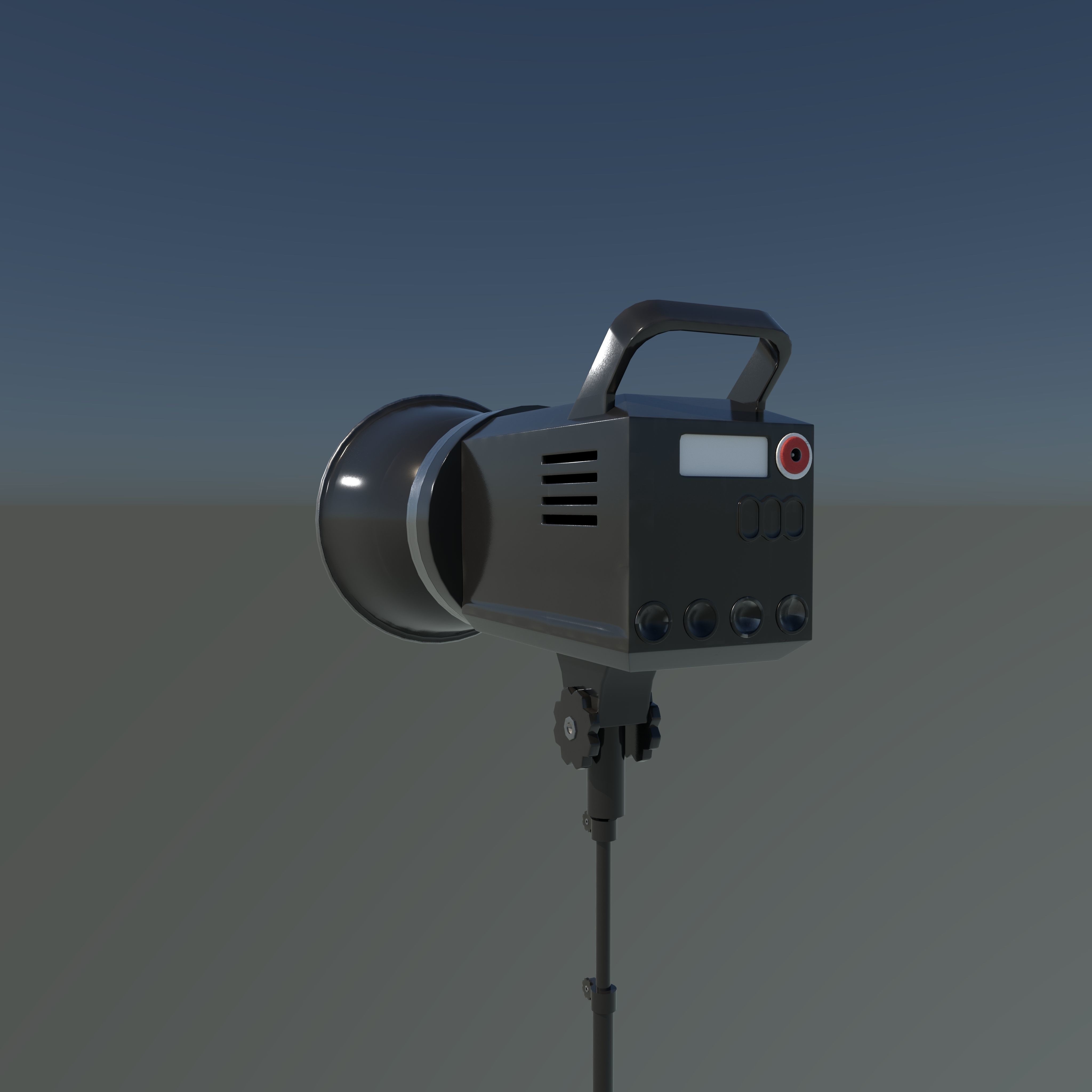 stage spotlight 3D model_10