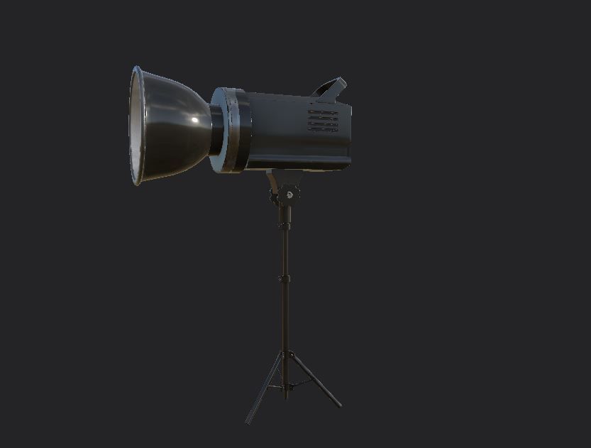 stage spotlight 3D model_2