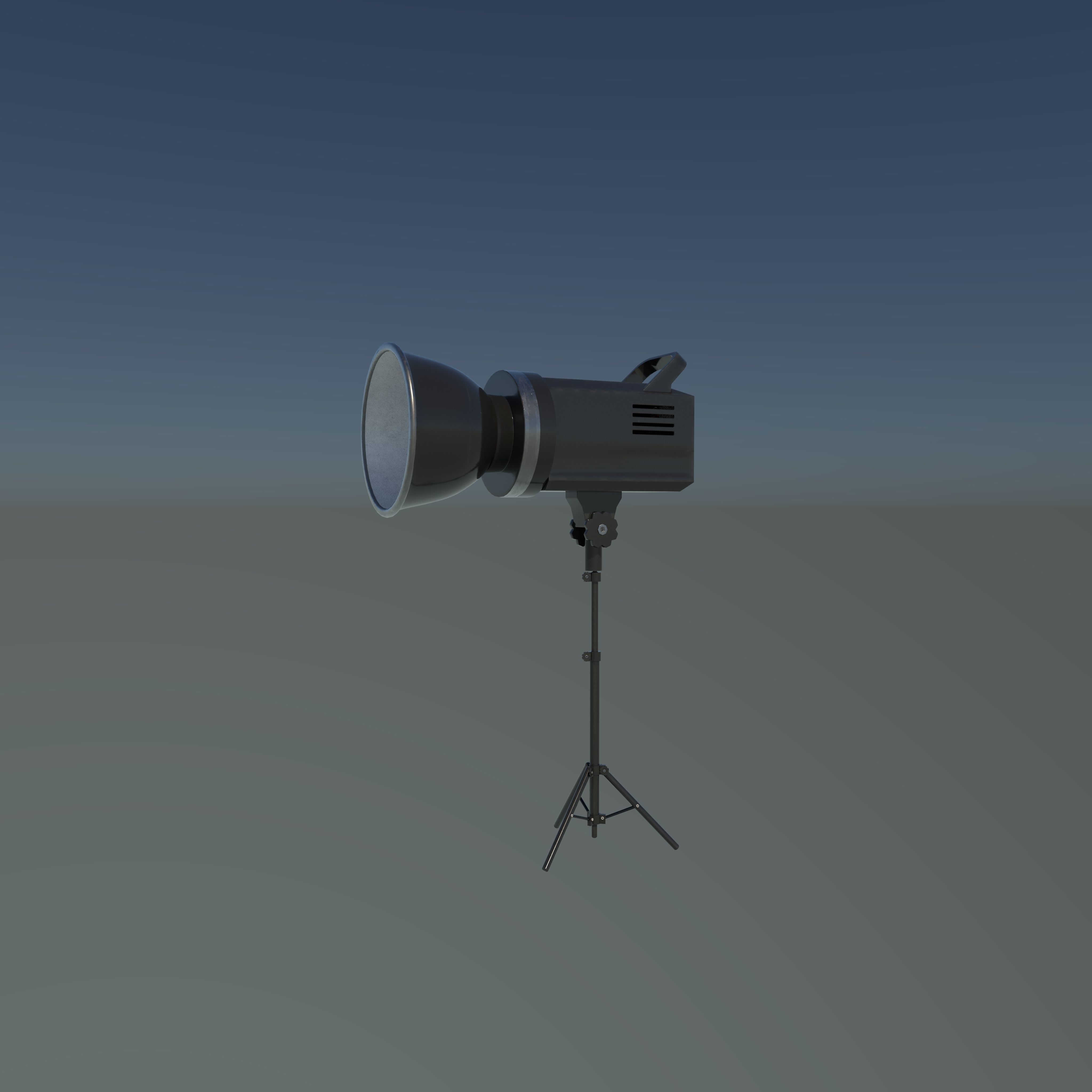 stage spotlight 3D model_14