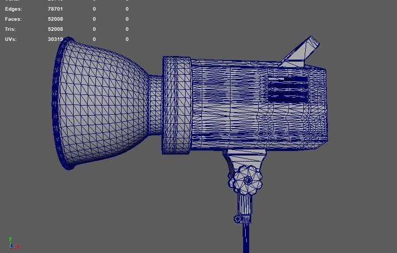 stage spotlight 3D model_16