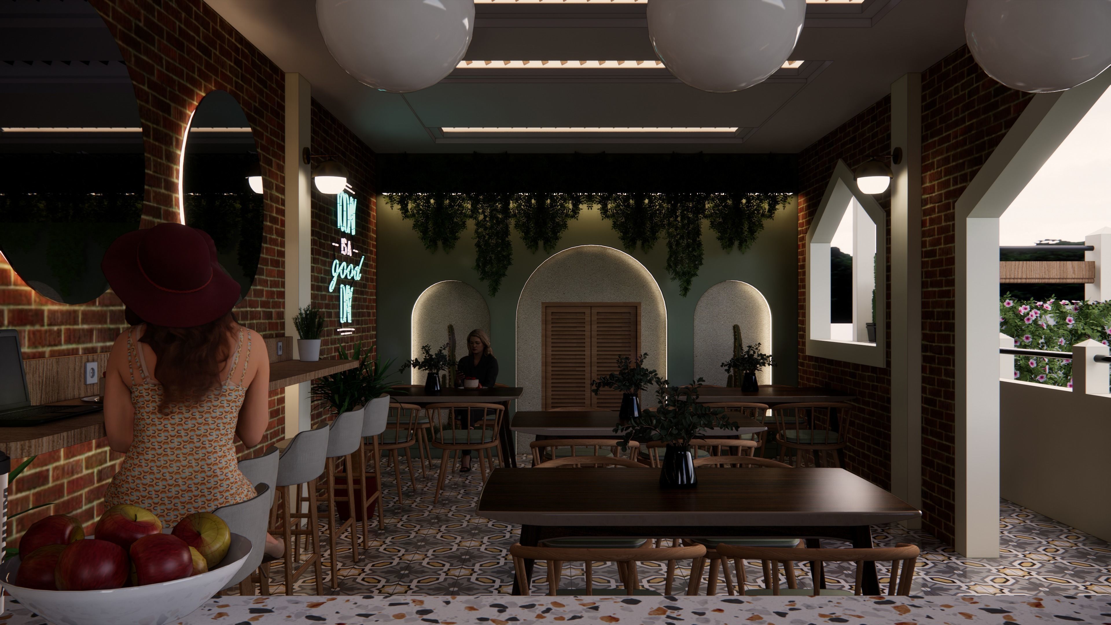 Padang Lepas Cafe 3D model_8