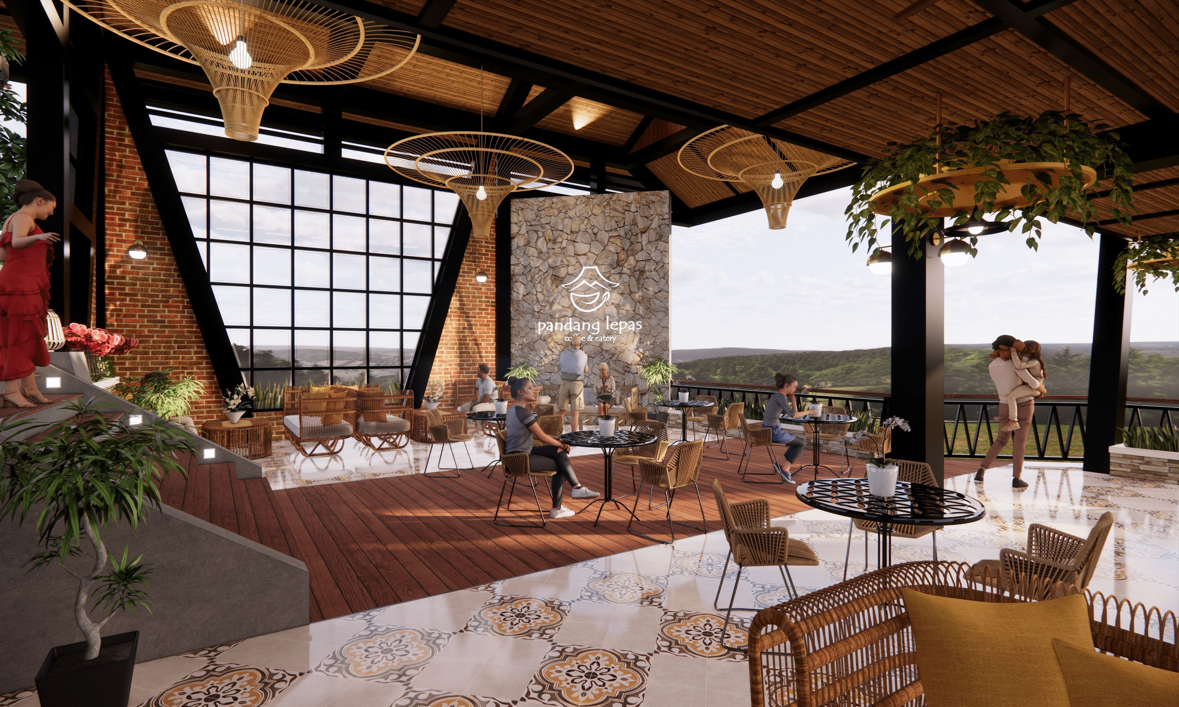 Padang Lepas Cafe 3D model_1