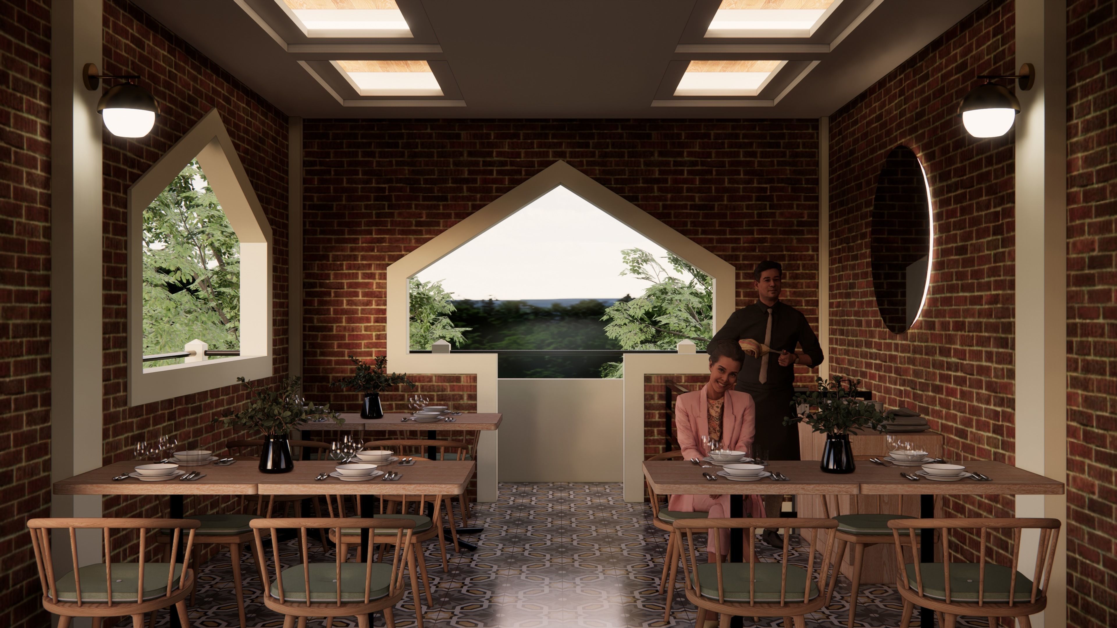 Padang Lepas Cafe 3D model_13