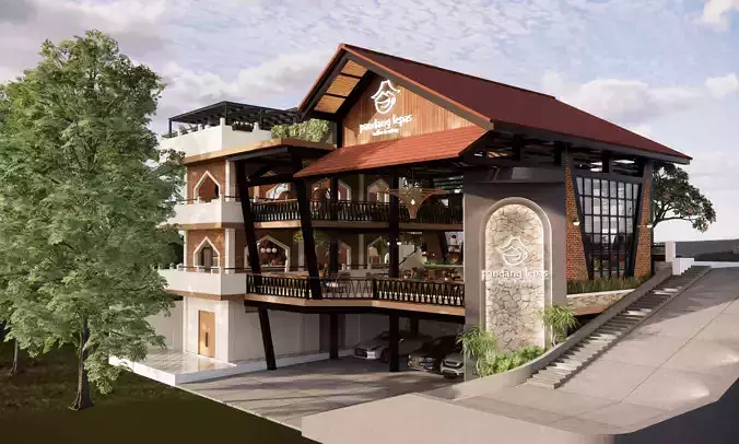 Padang Lepas Cafe 3D model
