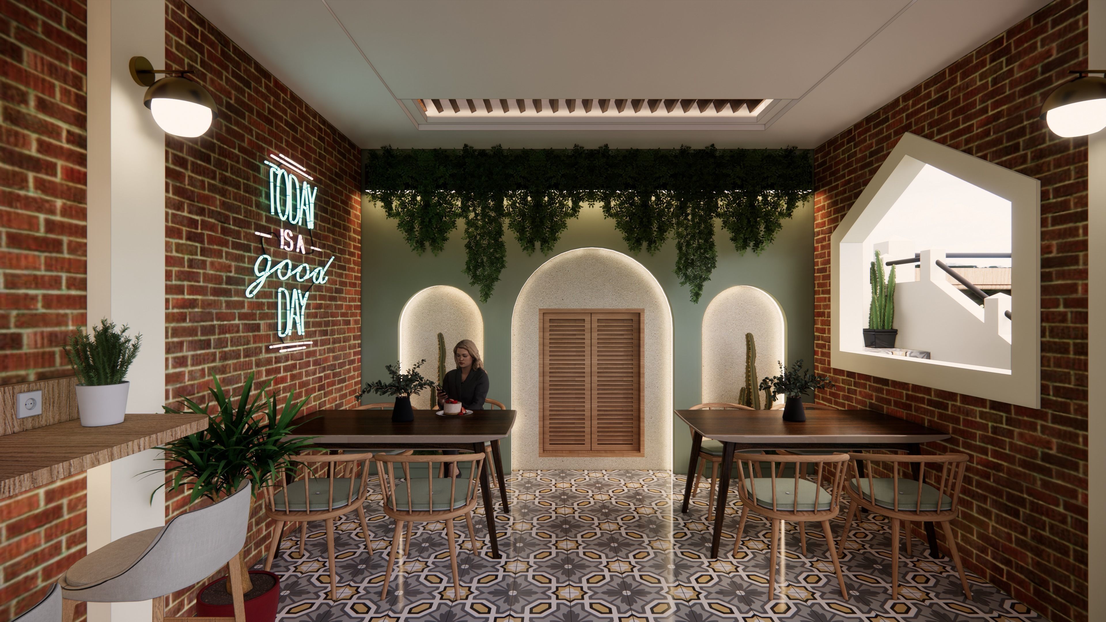 Padang Lepas Cafe 3D model_9