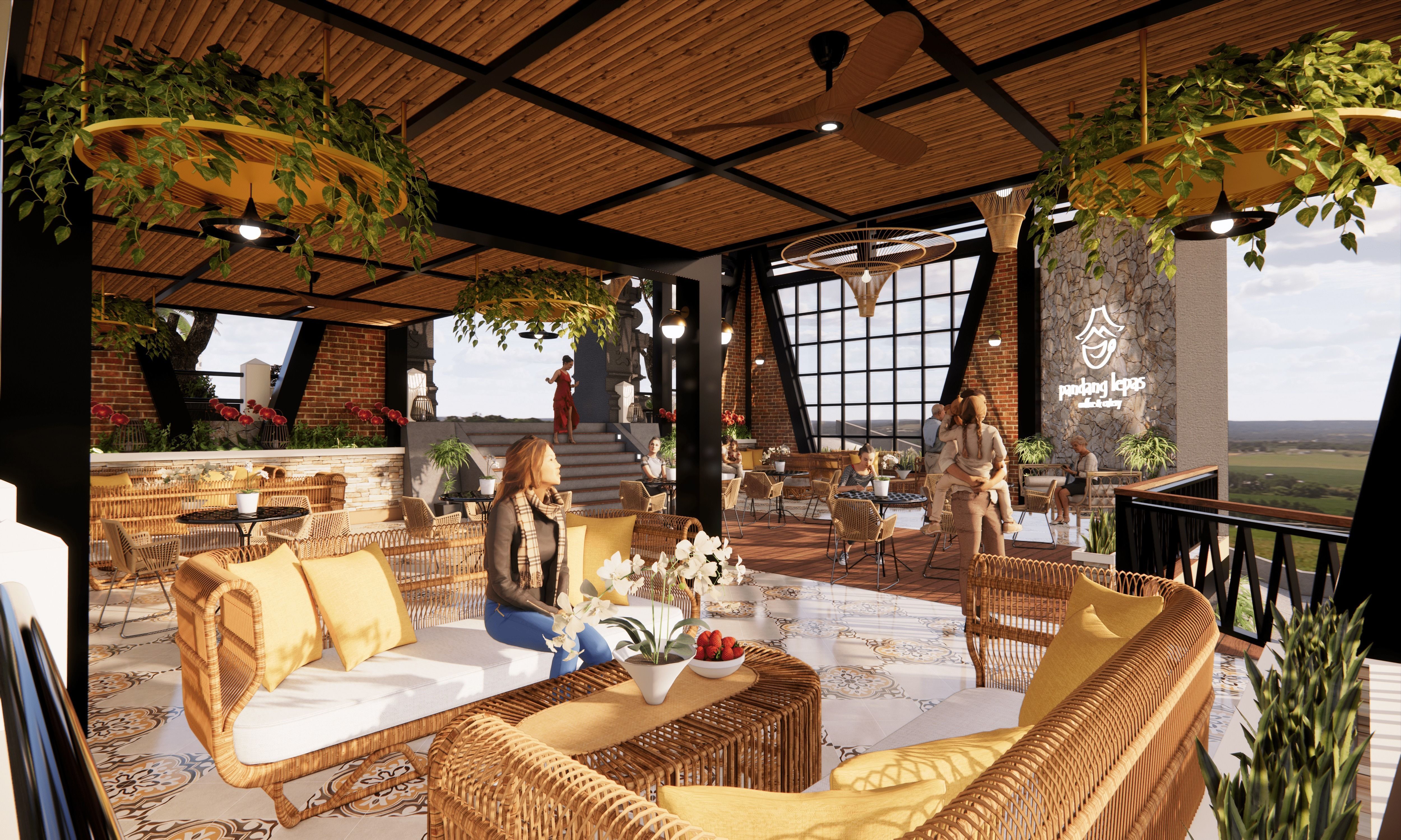 Padang Lepas Cafe 3D model_2