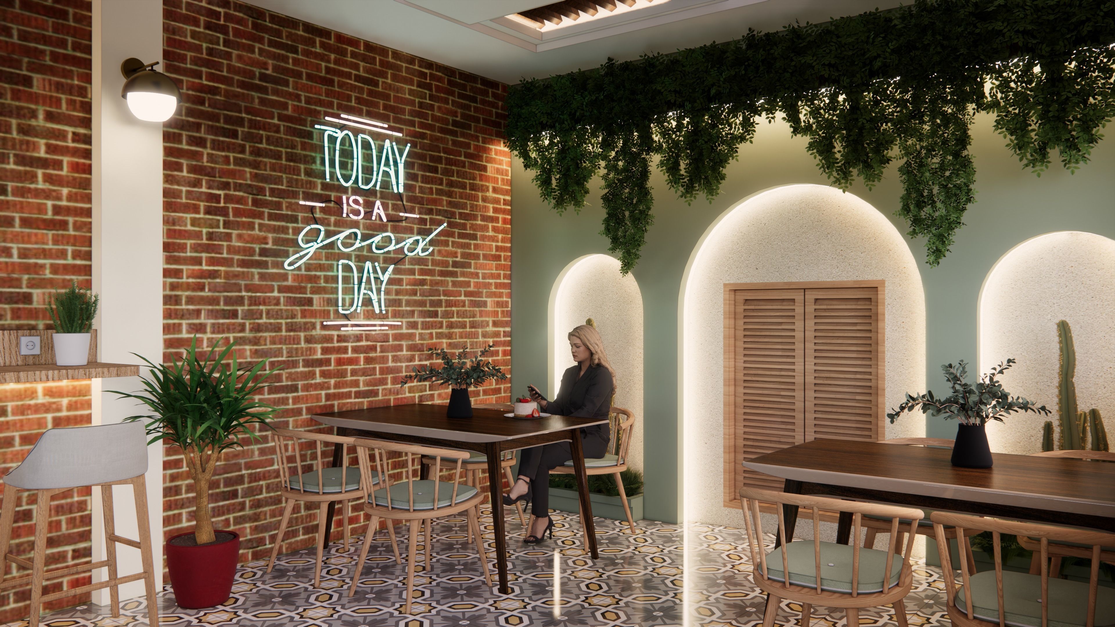 Padang Lepas Cafe 3D model_10