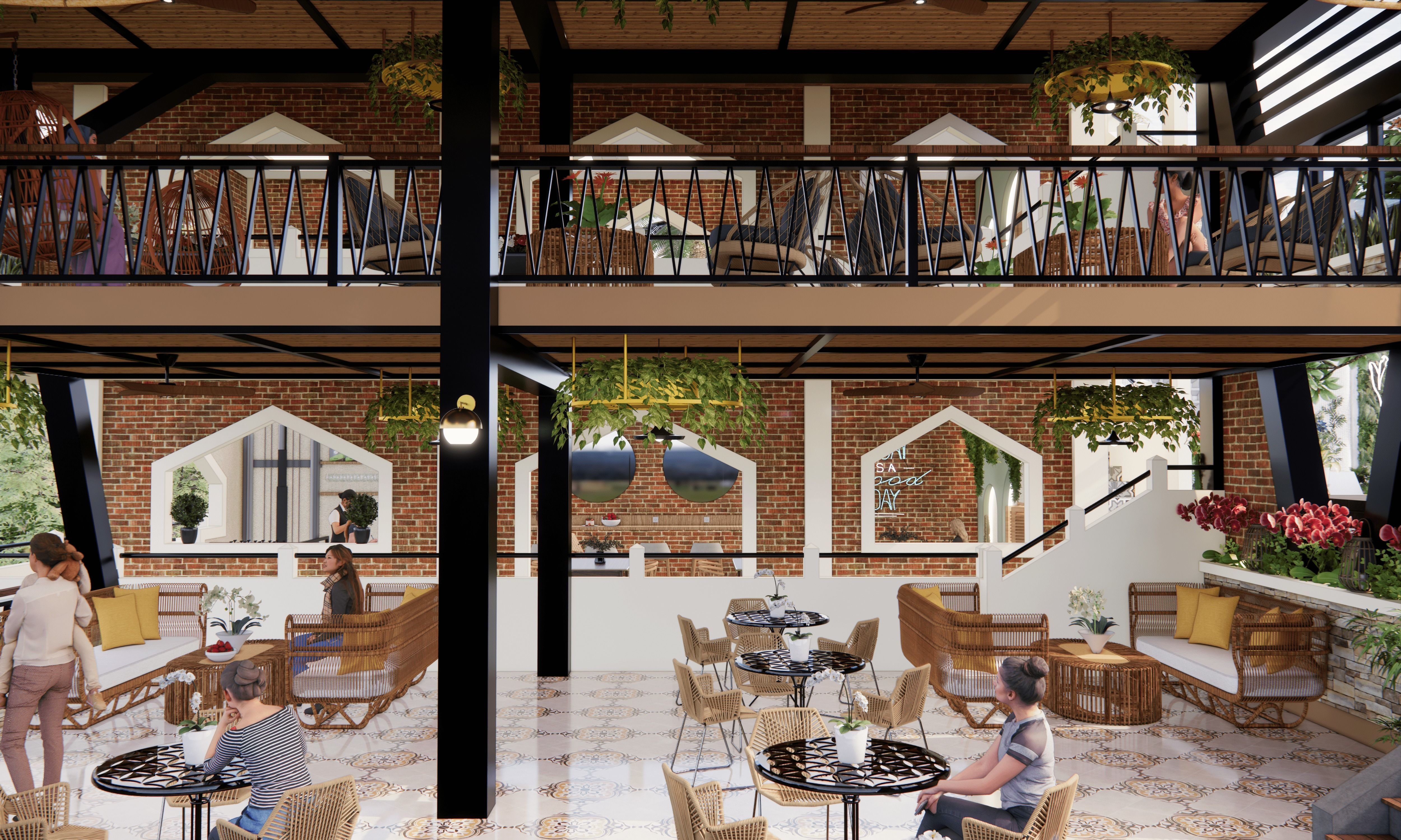 Padang Lepas Cafe 3D model_4