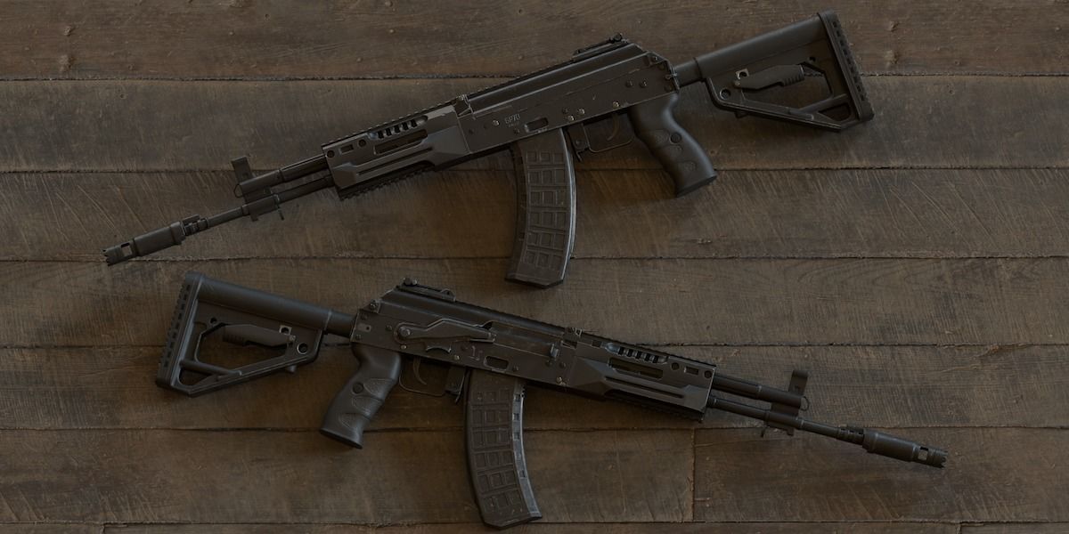 Assault Rifle Ak-12  Rig Low-poly 3D model_7