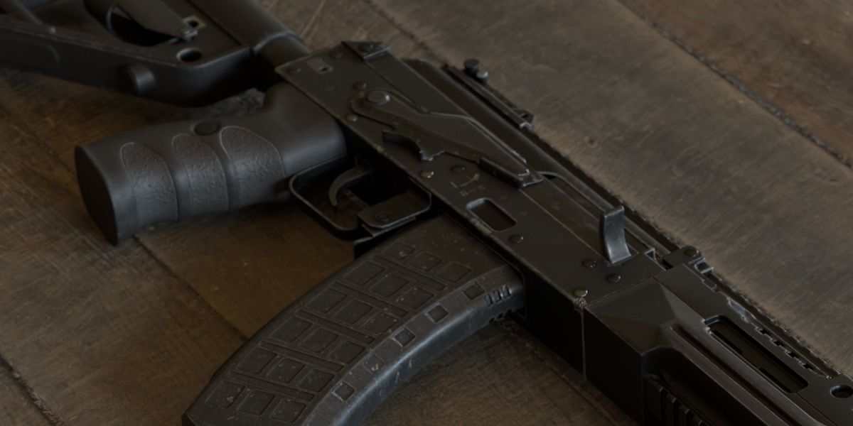 Assault Rifle Ak-12  Rig Low-poly 3D model_3