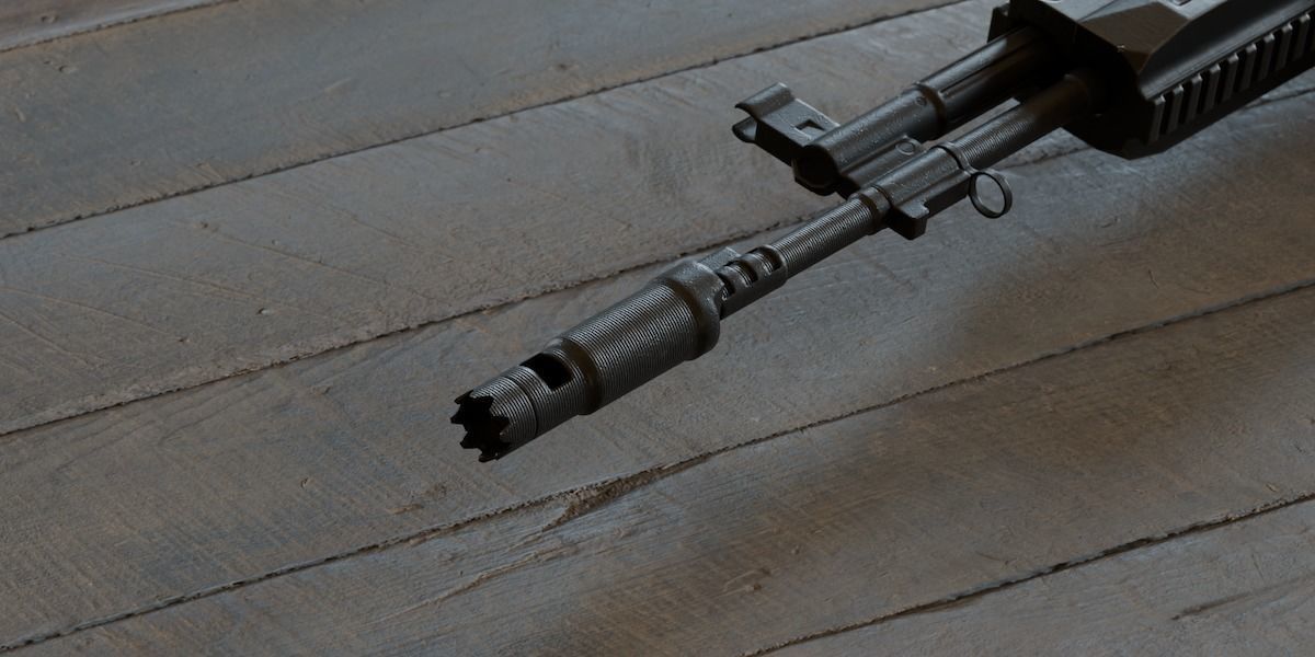 Assault Rifle Ak-12  Rig Low-poly 3D model_6