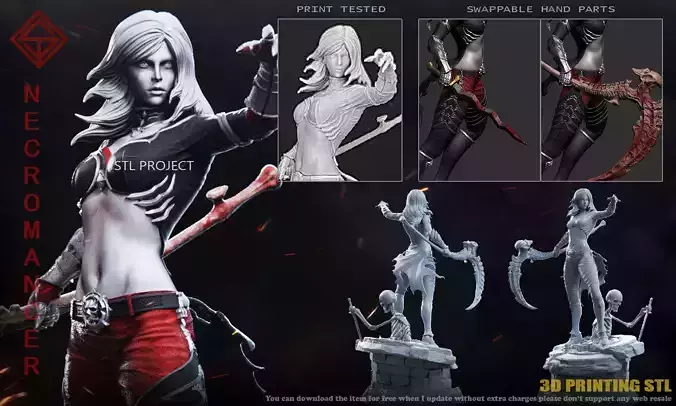 Necromancer 3D print model