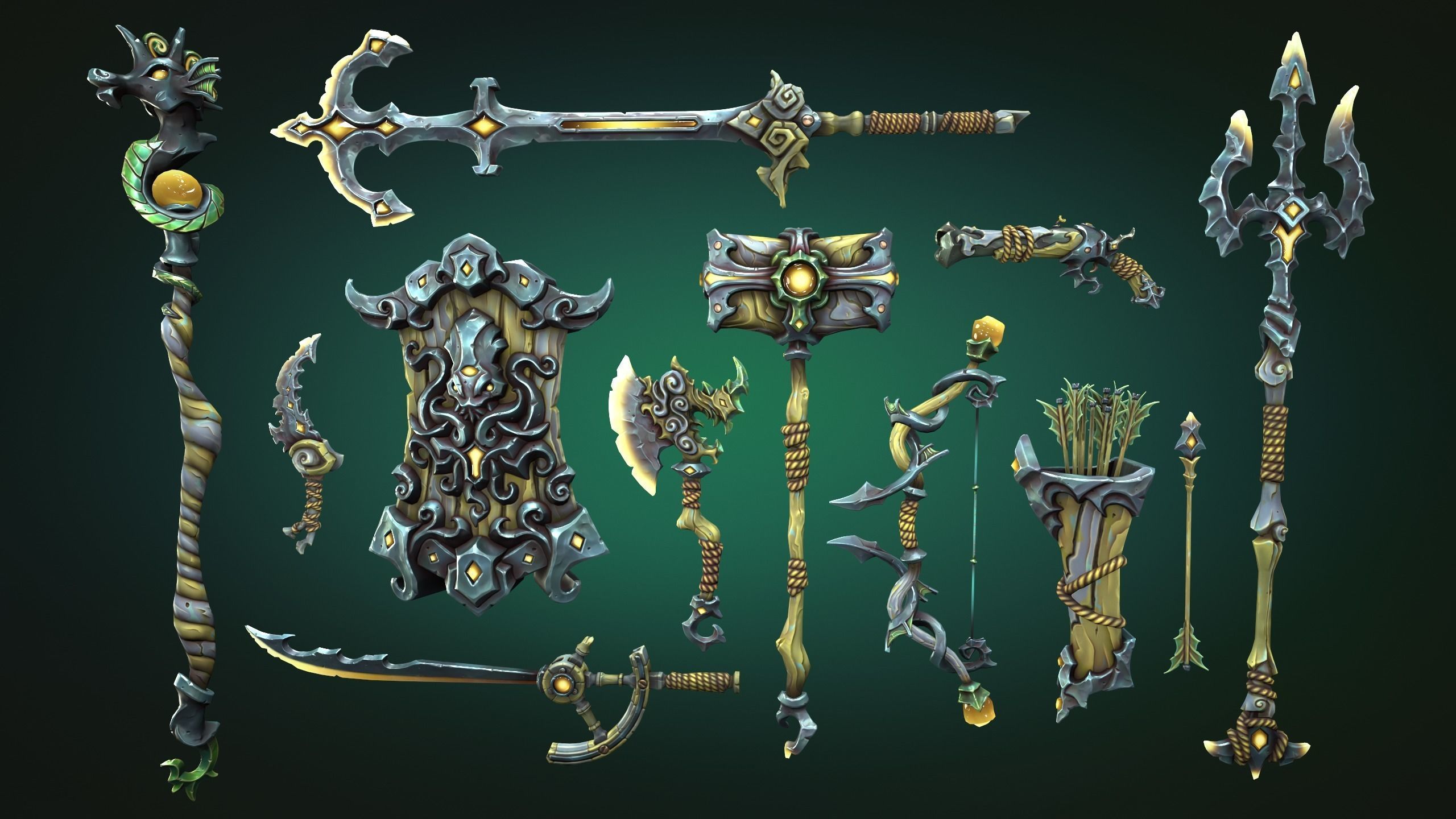 Coastal weapons collection 3d print 3D print model_16